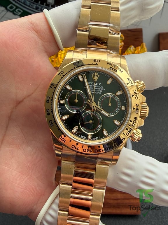 Rolex Cosmograph Daytona Gold Green Dial - 2