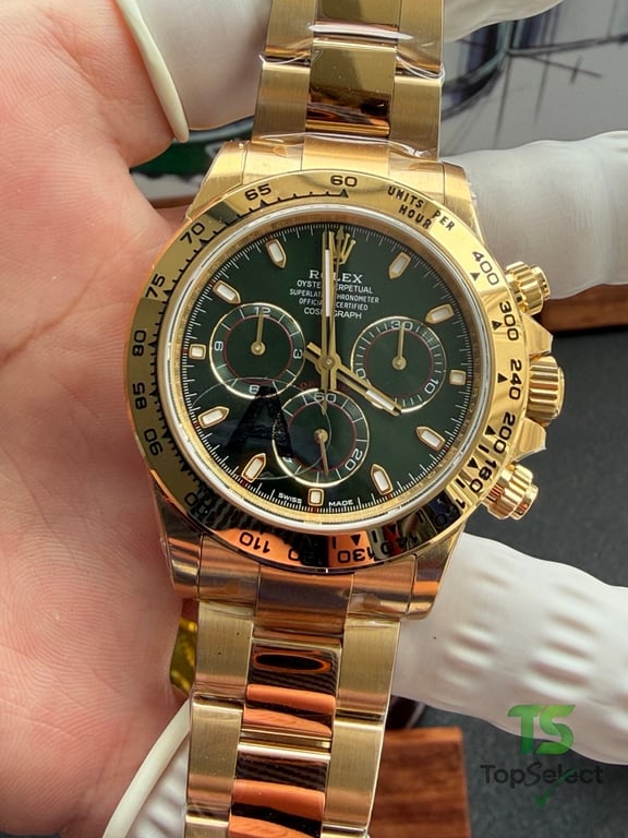 Rolex Cosmograph Daytona Gold Green Dial - 14