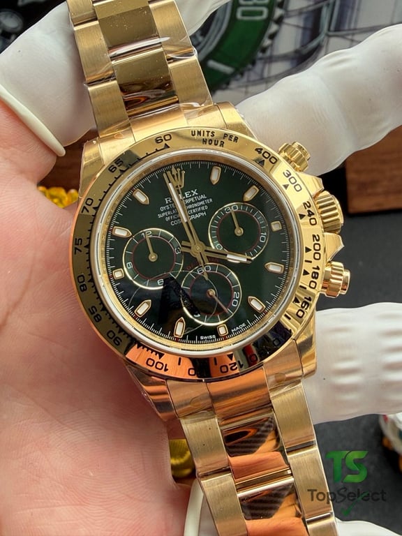 Rolex Cosmograph Daytona Gold Green Dial - 15