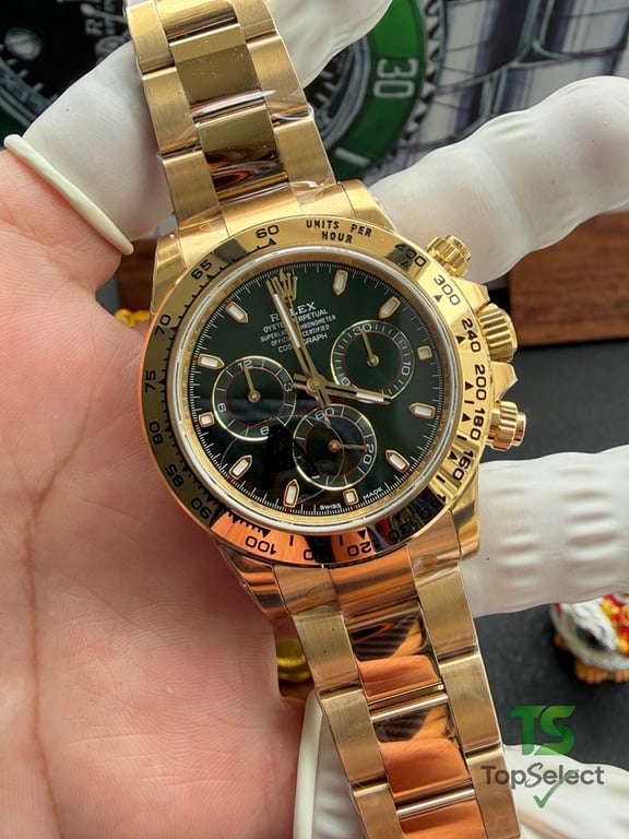 Rolex Cosmograph Daytona Gold Green Dial - 22