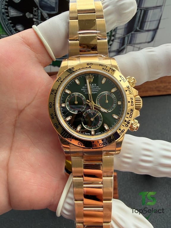 Rolex Cosmograph Daytona Gold Green Dial - 25