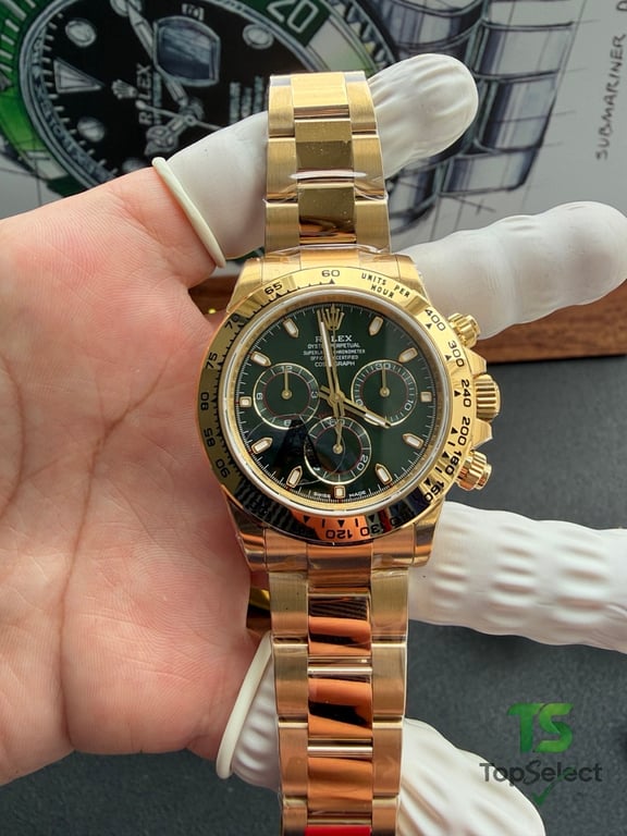 Rolex Cosmograph Daytona Gold Green Dial - 27