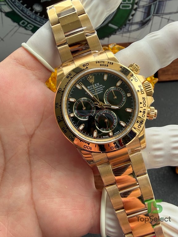 Rolex Cosmograph Daytona Gold Green Dial - 4