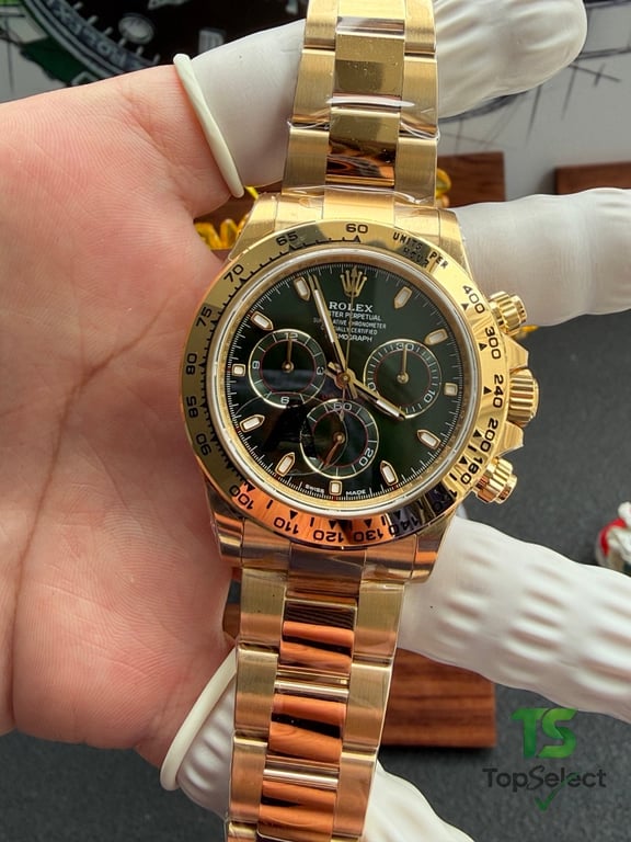 Rolex Cosmograph Daytona Gold Green Dial - 5