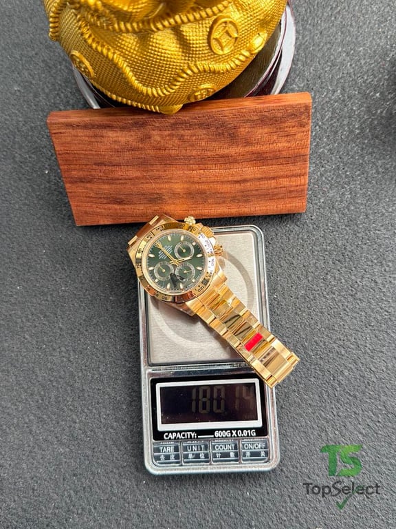Rolex Cosmograph Daytona Gold Green Dial - 7