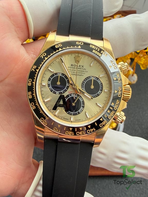 Rolex Daytona Gold Black Oysterflex - 2