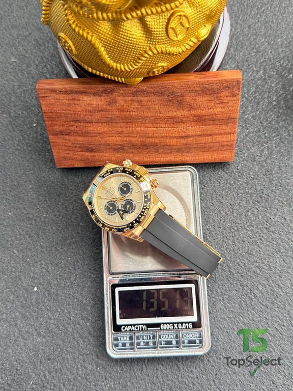 Rolex Daytona Gold Black Oysterflex - 13