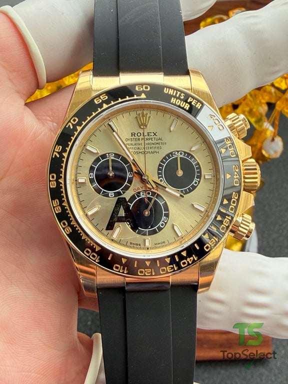 Rolex Daytona Gold Black Oysterflex - 16