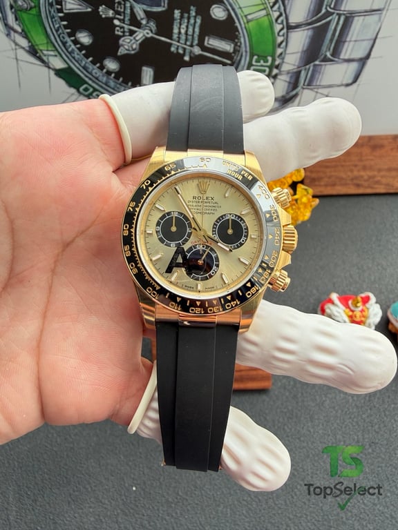 Rolex Daytona Gold Black Oysterflex - 19