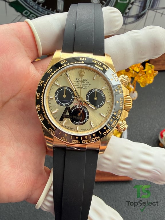 Rolex Daytona Gold Black Oysterflex - 5
