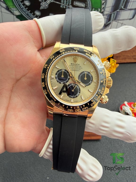 Rolex Daytona Gold Black Oysterflex - 8