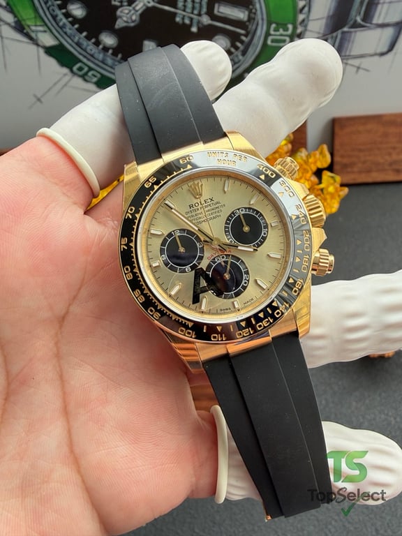 Rolex Daytona Gold Black Oysterflex - 9