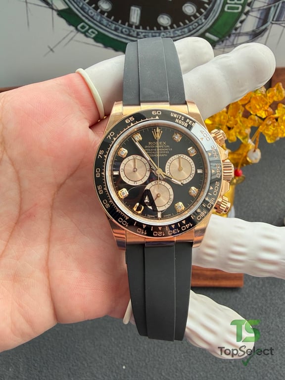 Rolex Cosmograph Daytona Rose Gold Black Dial - 11