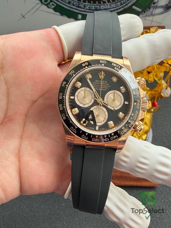 Rolex Cosmograph Daytona Rose Gold Black Dial - 3