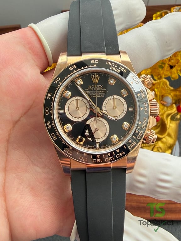 Rolex Cosmograph Daytona Rose Gold Black Dial - 4