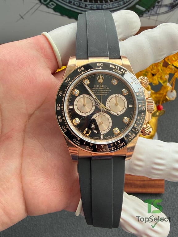 Rolex Cosmograph Daytona Rose Gold Black Dial - 6