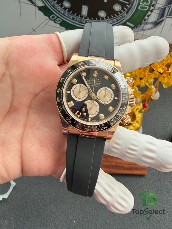 Rolex Cosmograph Daytona Rose Gold Black Dial - 8