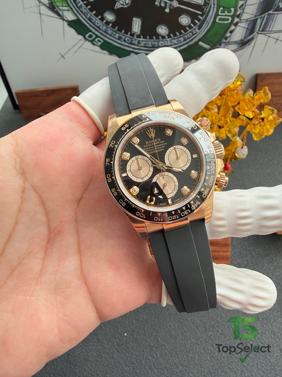 Rolex Cosmograph Daytona Rose Gold Black Dial - 10