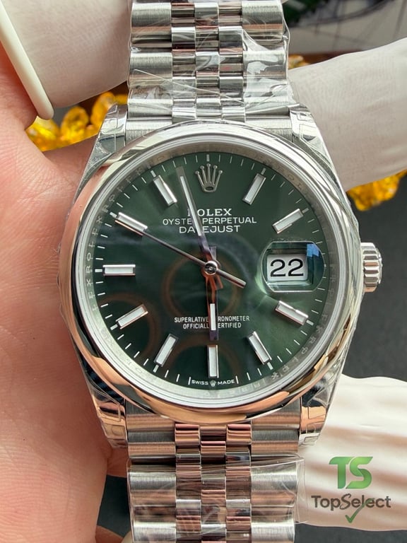 Rolex Datejust 36 Green Dial Jubilee - 2