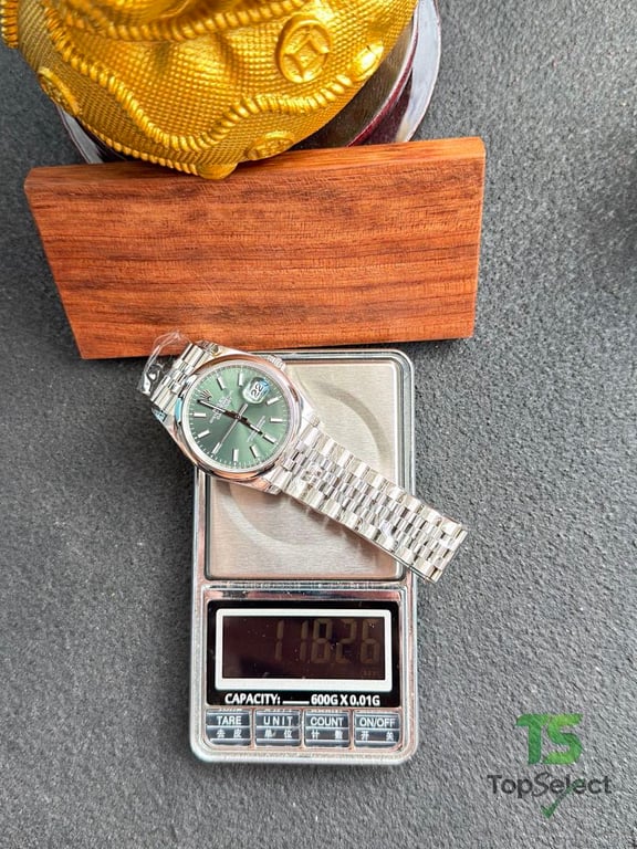 Rolex Datejust 36 Green Dial Jubilee - 11