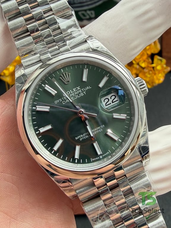 Rolex Datejust 36 Green Dial Jubilee - 3