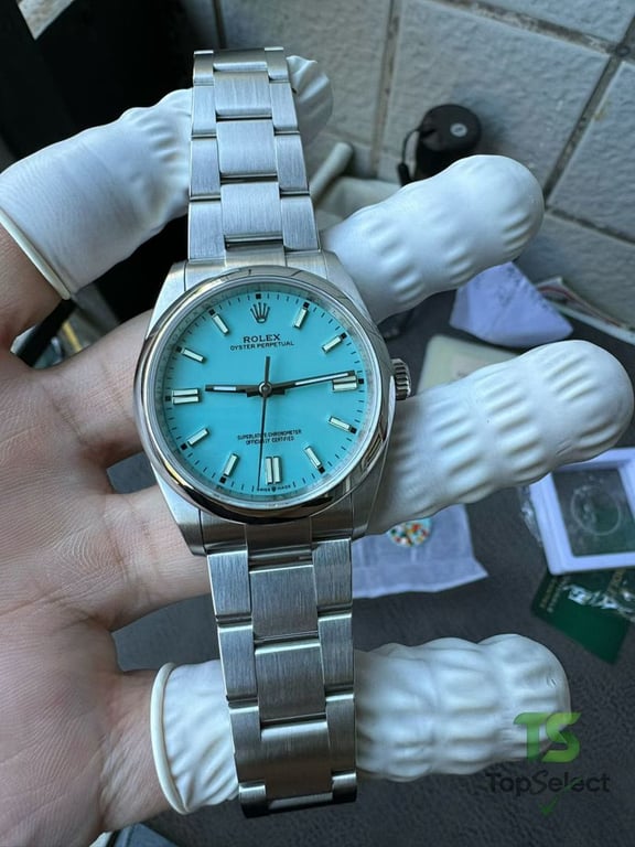 Rolex Oyster Perpetual 36 Tiffany Blue - 4