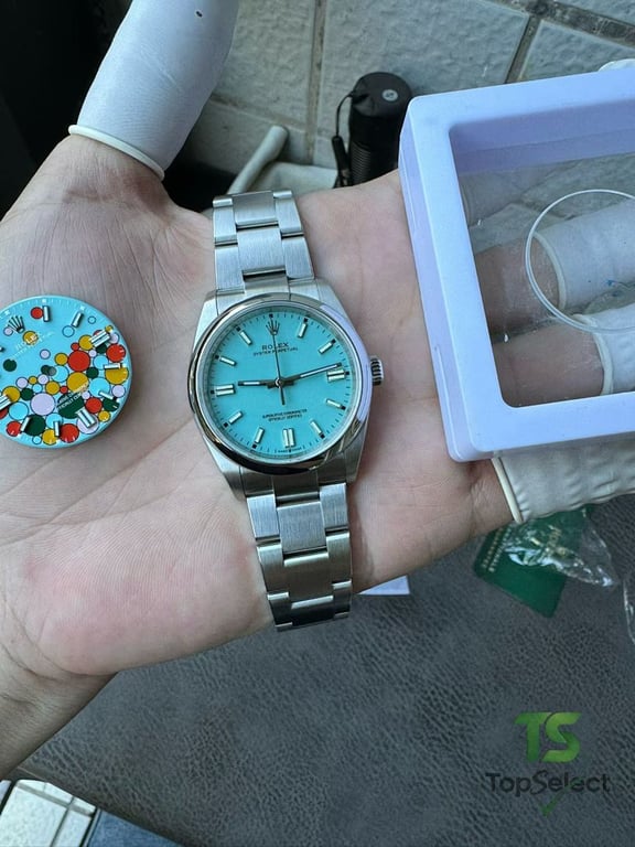 Rolex Oyster Perpetual 36 Tiffany Blue - 7