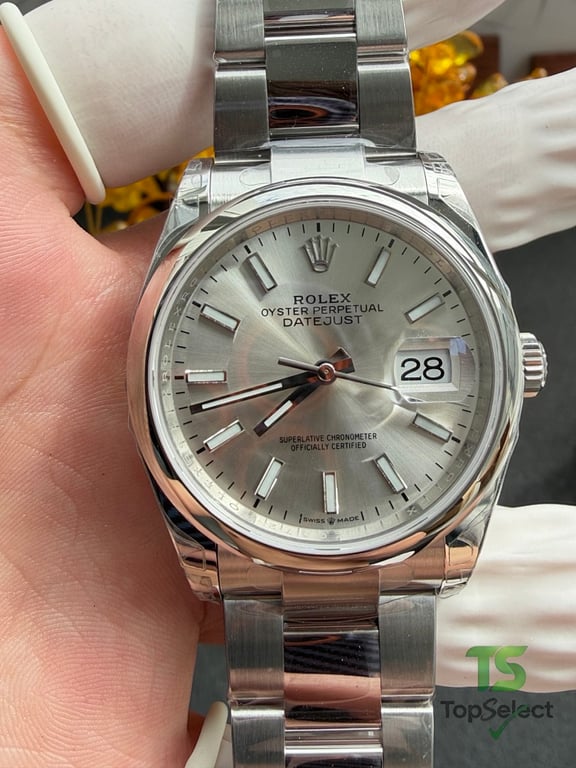 Rolex Datejust 36 Silver Dial Oyster Bracelet - 8