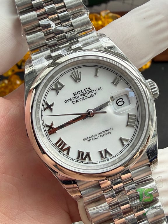 Rolex Datejust 36 White Roman Dial Jubilee - 2