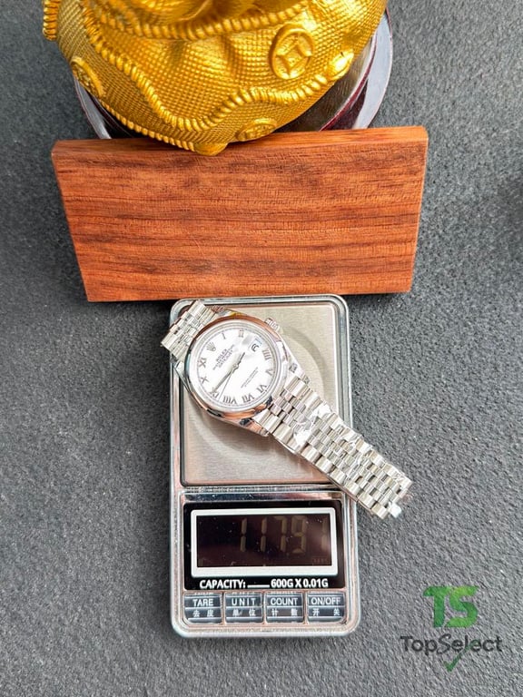 Rolex Datejust 36 White Roman Dial Jubilee - 11