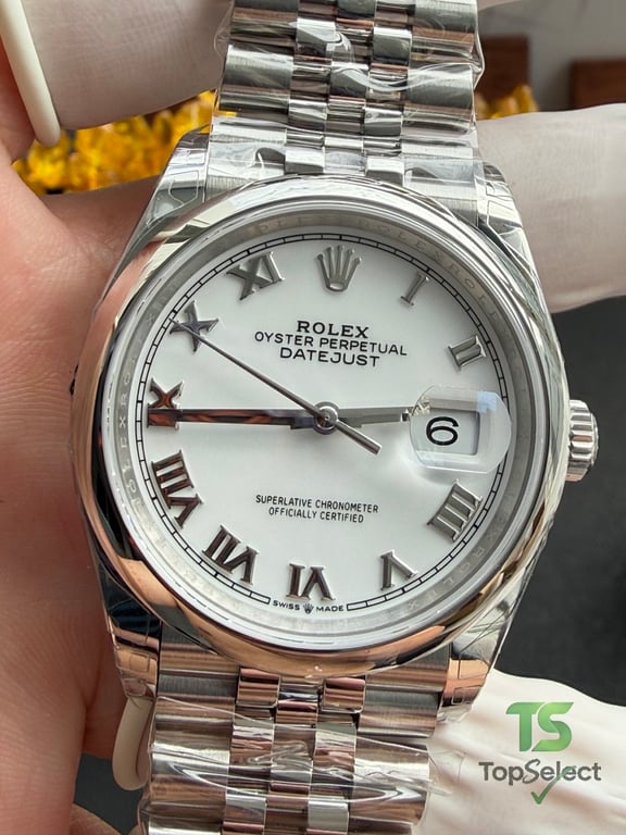 Rolex Datejust 36 White Roman Dial Jubilee - 18