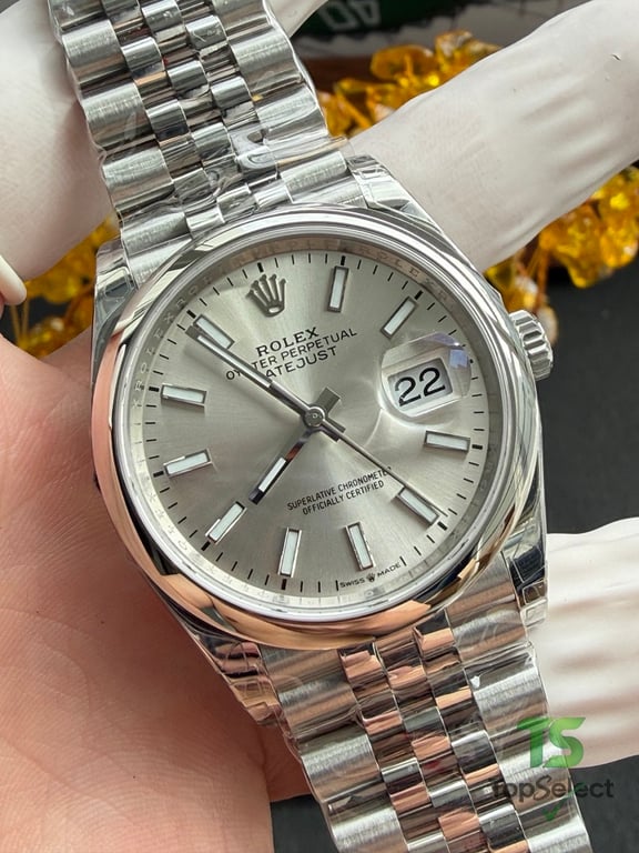 Rolex Datejust 36 Silver Dial Jubilee Bracelet - 3