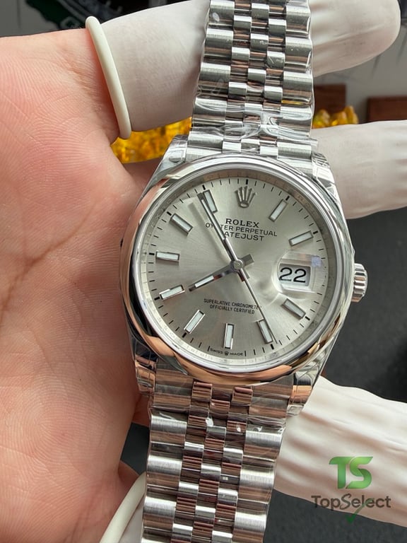 Rolex Datejust 36 Silver Dial Jubilee Bracelet - 5