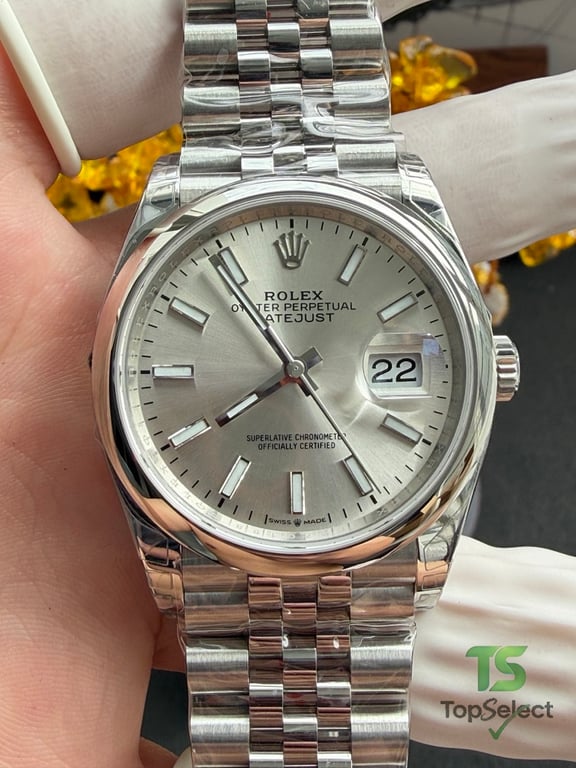 Rolex Datejust 36 Silver Dial Jubilee Bracelet - 6
