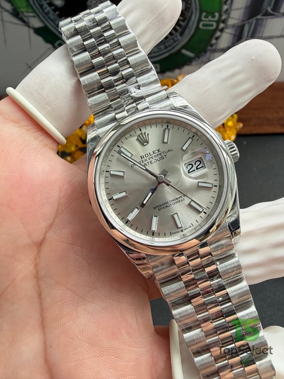 Rolex Datejust 36 Silver Dial Jubilee Bracelet - 8