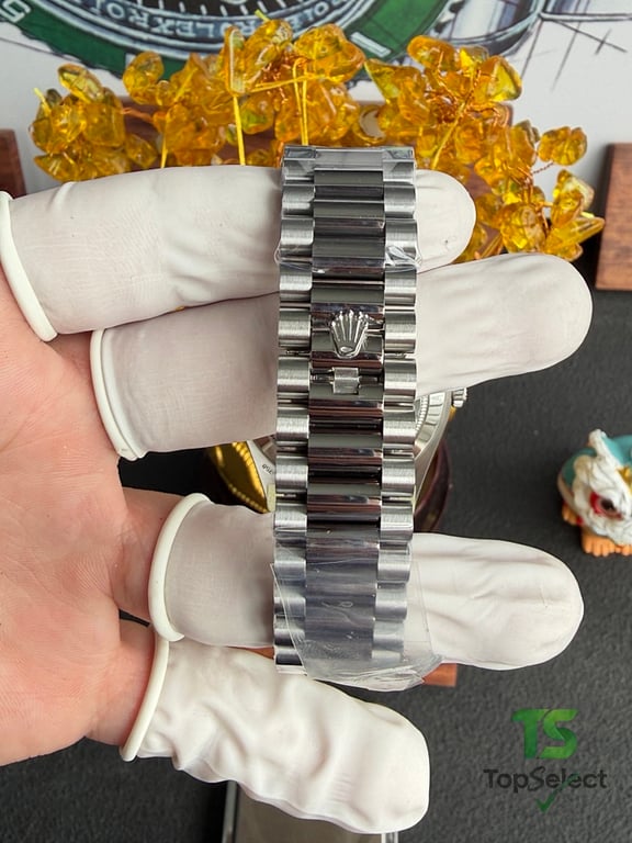 Rolex Day-Date 40 Black Dial Baguette Markers - 12
