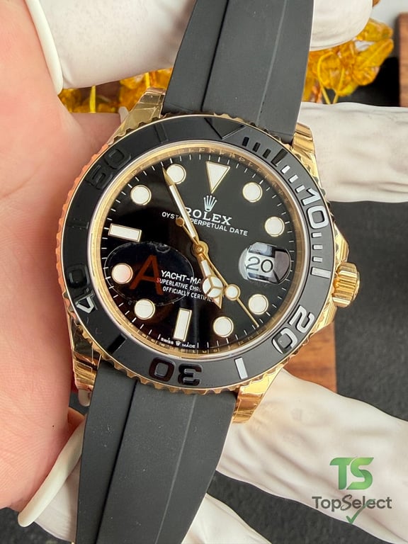 Rolex Yacht-Master Gold Black Oysterflex - 16