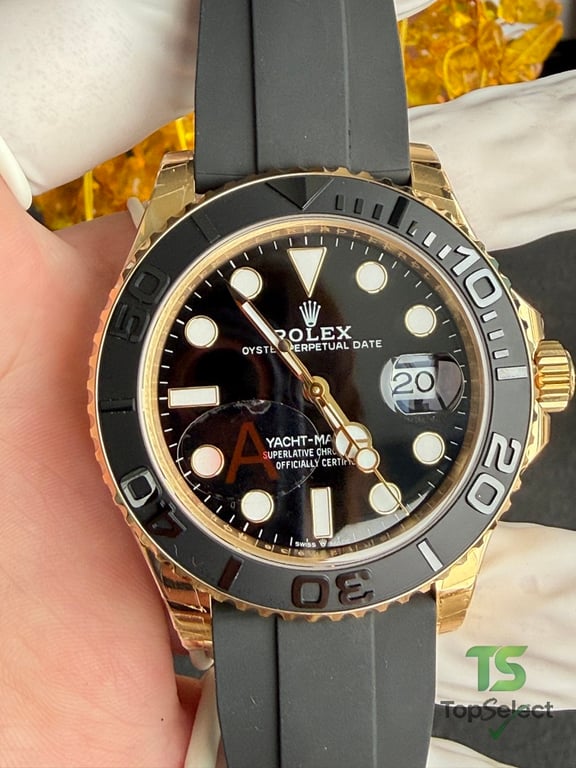 Rolex Yacht-Master Gold Black Oysterflex - 19