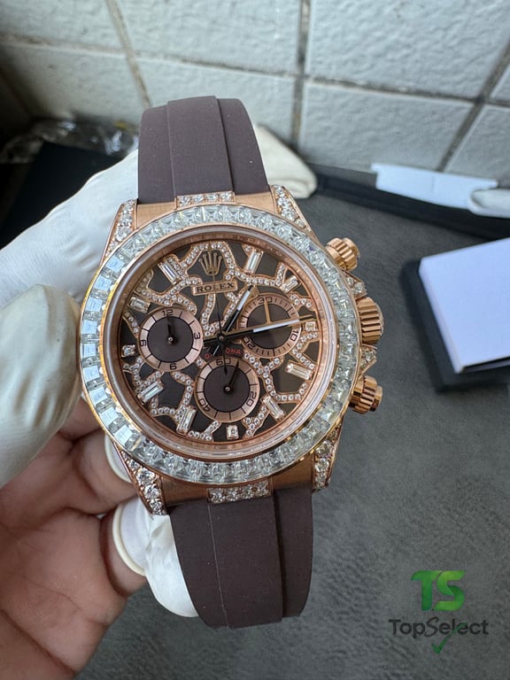 Rolex Daytona Rose Gold Diamond Giraffe Dial - 2