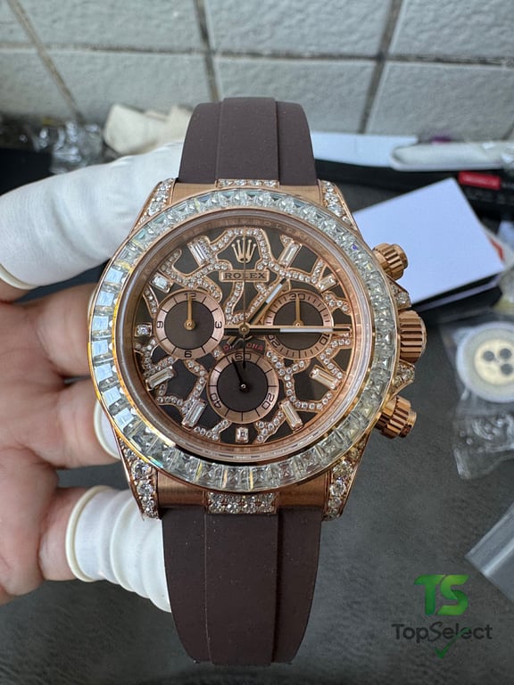 Rolex Daytona Rose Gold Diamond Giraffe Dial - 14