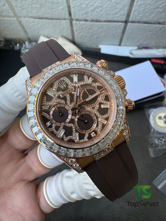 Rolex Daytona Rose Gold Diamond Giraffe Dial - 16