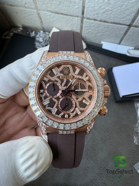 Rolex Daytona Rose Gold Diamond Giraffe Dial - 18