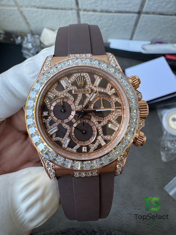 Rolex Daytona Rose Gold Diamond Giraffe Dial - 21