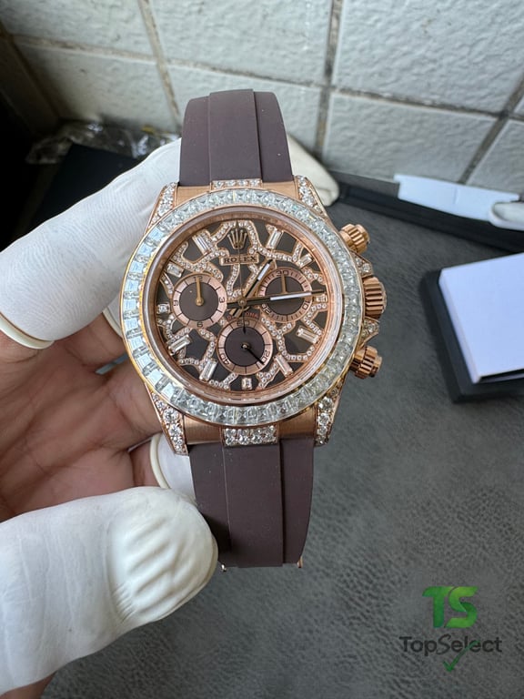Rolex Daytona Rose Gold Diamond Giraffe Dial - 23