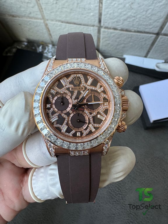 Rolex Daytona Rose Gold Diamond Giraffe Dial - 24