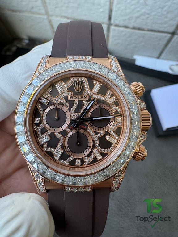 Rolex Daytona Rose Gold Diamond Giraffe Dial - 4