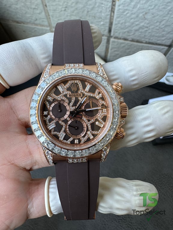 Rolex Daytona Rose Gold Diamond Giraffe Dial - 6