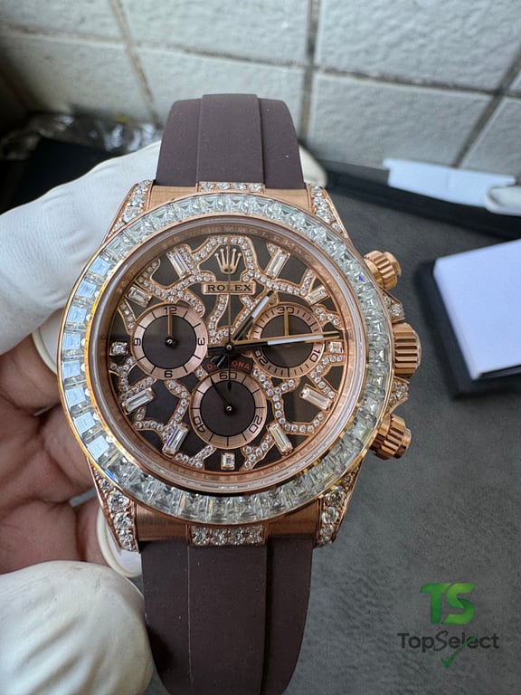 Rolex Daytona Rose Gold Diamond Giraffe Dial - 7