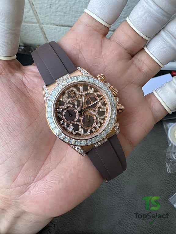 Rolex Daytona Rose Gold Diamond Giraffe Dial - 8