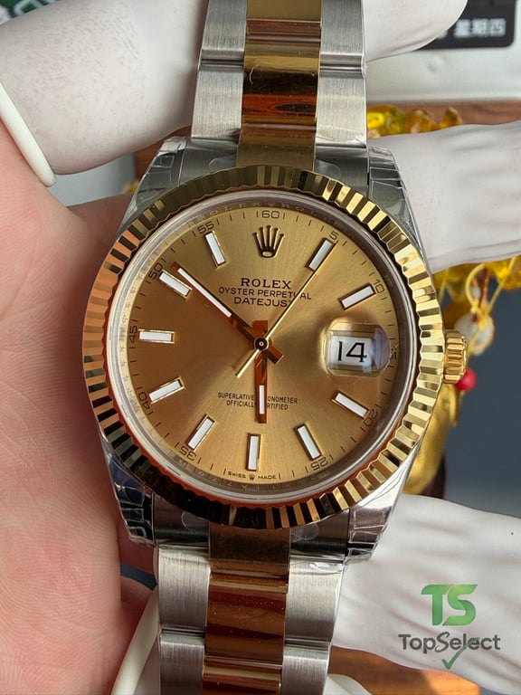 Rolex Datejust Champagne Dial Two-Tone - 17